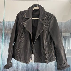 Buttery soft All Saints leather moto jacket